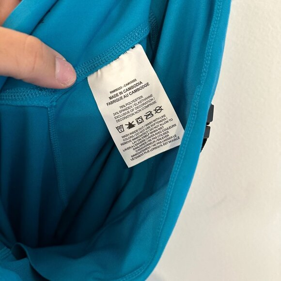 NIKE DRI-FIT TEAL LEGGINGS WOMENS SIZE MEDIUM CROPPED - Picture 10 of 10